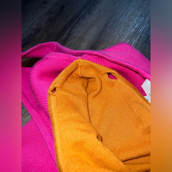 Milk It Orange & Pink Mini Sweater Dress - Picture 8 of 8